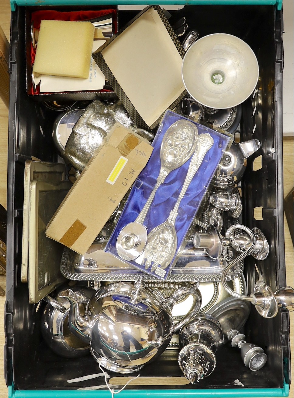 A various quantity of decorative silver plated ware